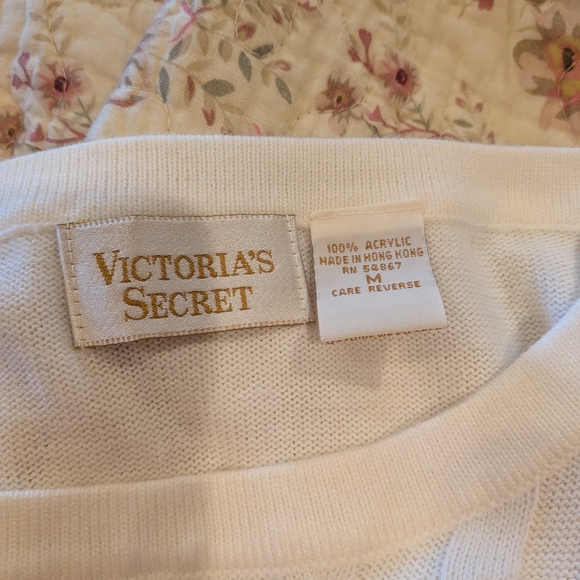 Vintage Victoria's Secret White Knit Lounge Set - Picture 3 of 5